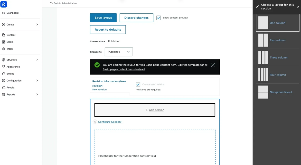 Drupal CMS - Layout Builder